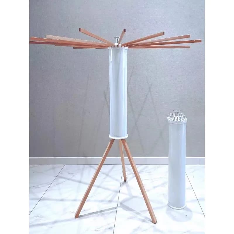Floor-to-ceiling folding drying hanger indoor balcony living room household solid wood artifact airfoil octopus floor storage