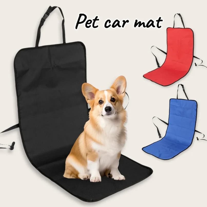 Thickened Waterproof Car Front Single Seat Cushion, Passenger Seat Pet Cover Protector Mat, Safety Travel Pad for Dogs & Cats