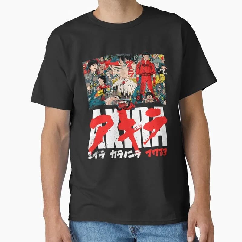 Akira Cyberpunk City Explosion Anime Gift T‑Shirt 1017 Retro Sci‑Fi Manga Graphic Tee Shotaro Kaneda Neo‑Tokyo Unisex Streetwear