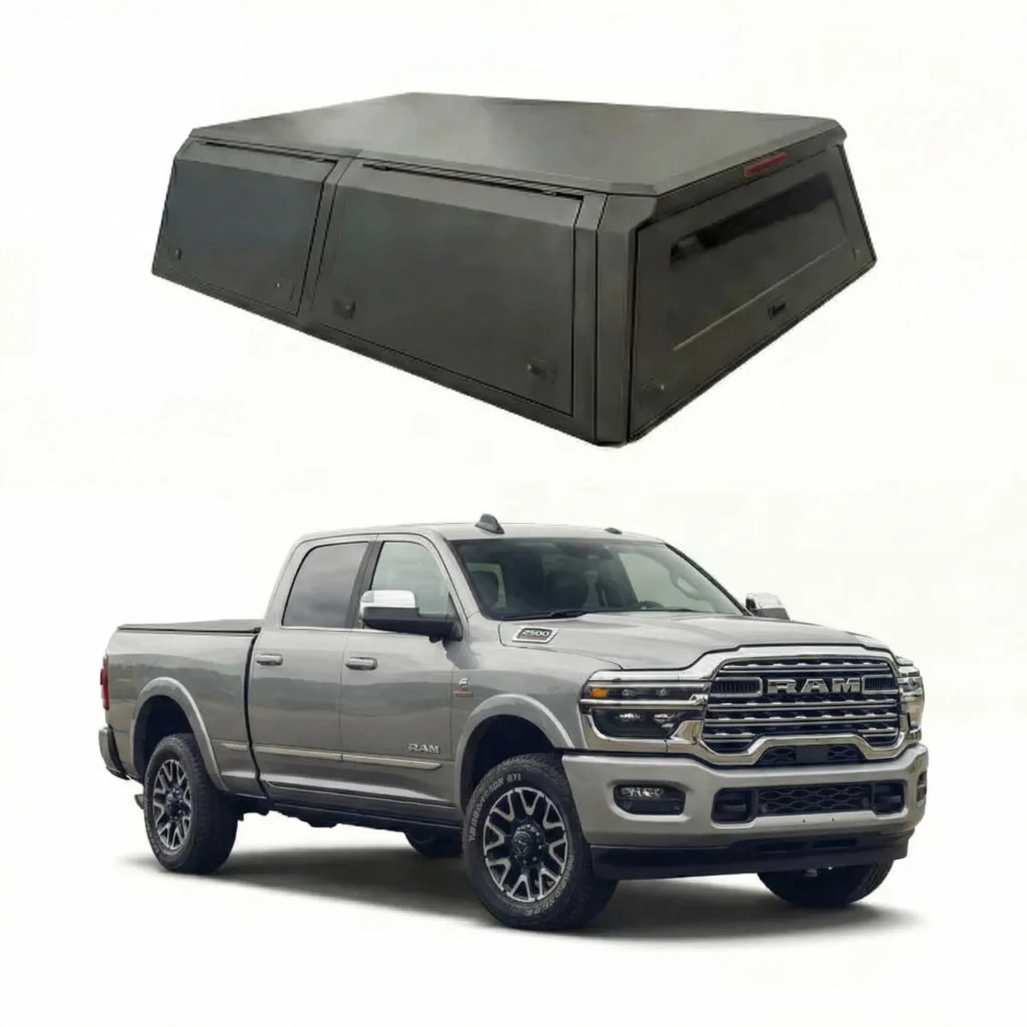 Factory Direct Sale 4x4 Truck Accessories Bed Caps Camper Shell Canopy for Pickup Dodge's Ram 2500 2019+ 8.0FT