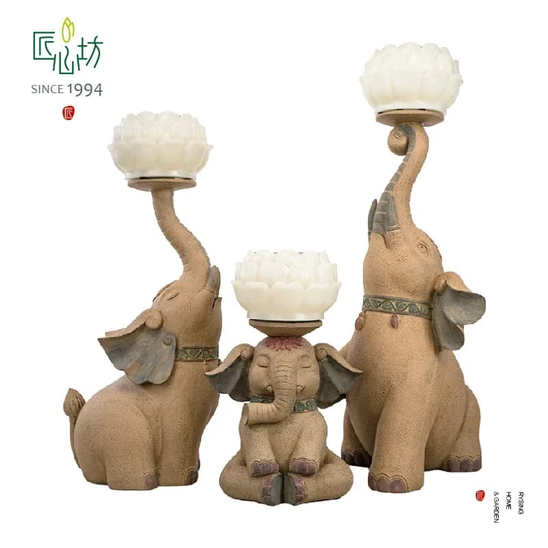 LH Chinese-style courtyard landscaping arrangement flower pot villa garden decoration floor ornament