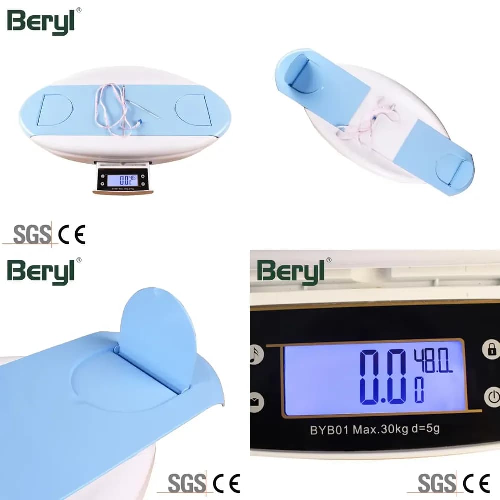 New Design Large Capacity 30Kg Balance Digital Portable Baby Height and Weight Scale