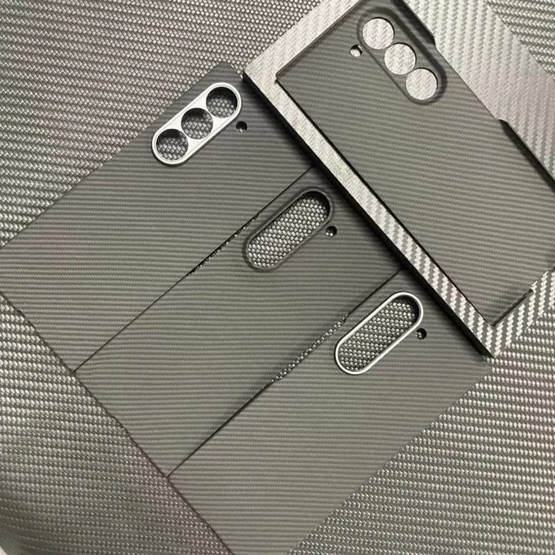 Case for Samsung Z Fold 6 Carbon Fiber Phone Case Ultra-thin Cover for Samsung Z Fold 6 Aramid Fiber Material