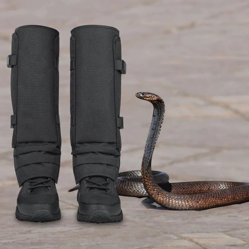 Outdoor Hunting Leg Protective Gaiters Anti‑Snake Anti‑Puncture Guard With Fastening Straps For Wilderness Field Use