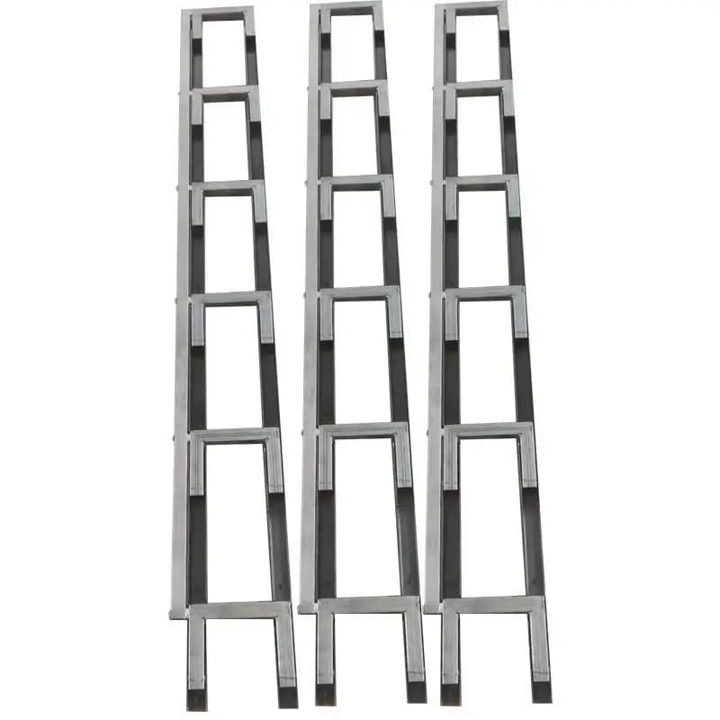 Rear rear telescopic ladder Pull-out anti-skid get on and off three steps wide 40 landing length 80/130