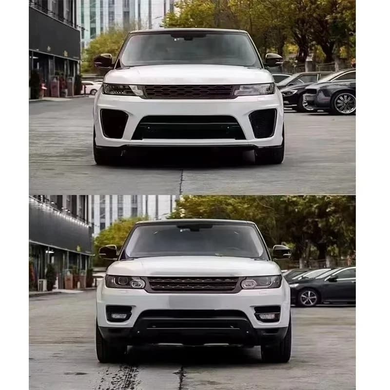 Body Kit for RANGE ROVER SPORT 2014-2017 Upgrade to 2018 SVR Style Include Front Rear Bumper Headlights Taillamps