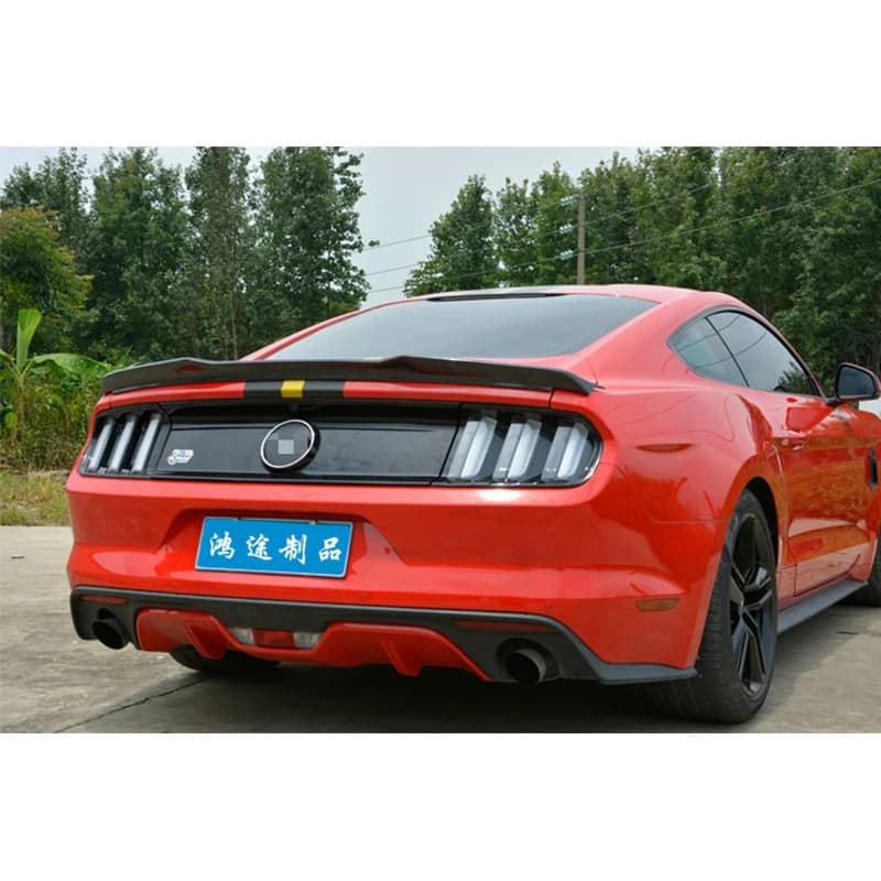 FOR Ford Mustang Coupe 2015 2016 Carbon fiber FRP Rear Spoiler Trunk wing