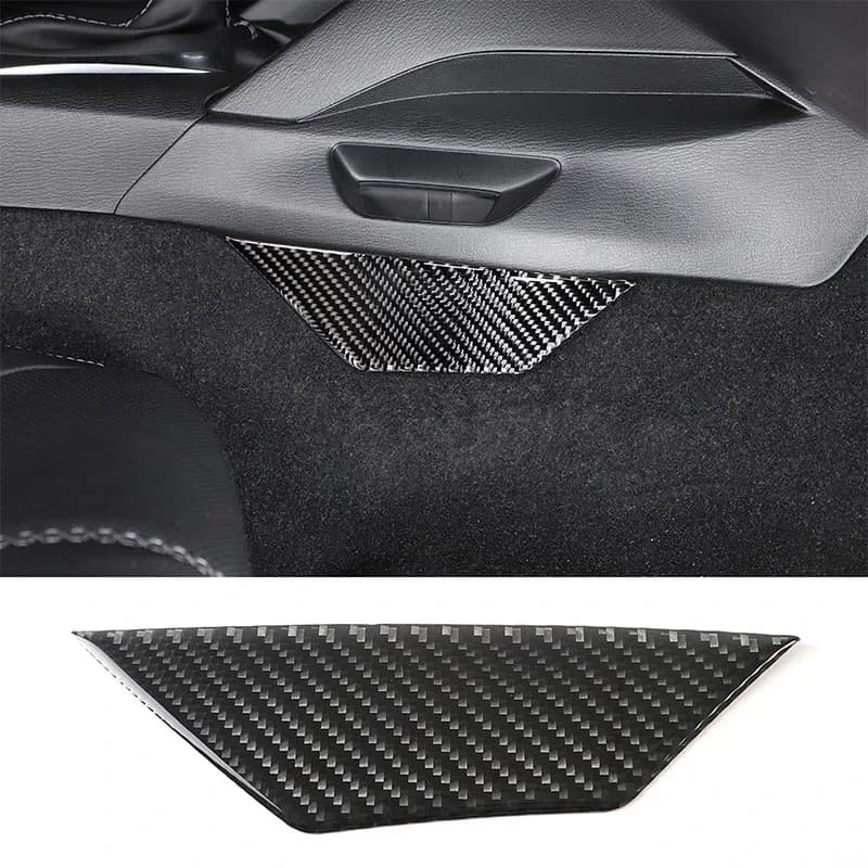 For Mazda MX-5 2016-2024 soft carbon fiber car passenger side storage panel decorative sticker interior modification accessories