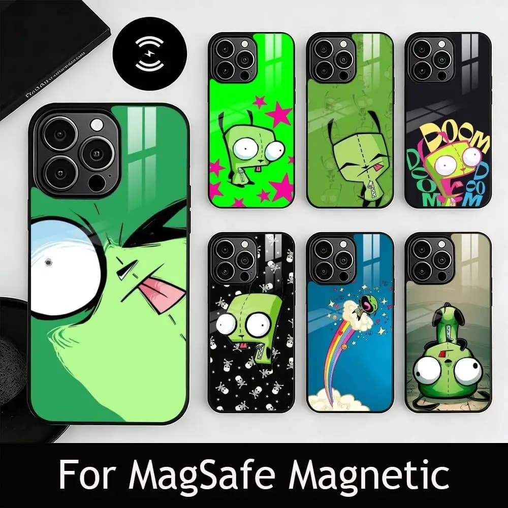 C-Cartoon G-Gir Phone Case For iPhone17,16,15,14,13,12,11 Plus,Pro Magnetic For Magsafe Wireless Charging