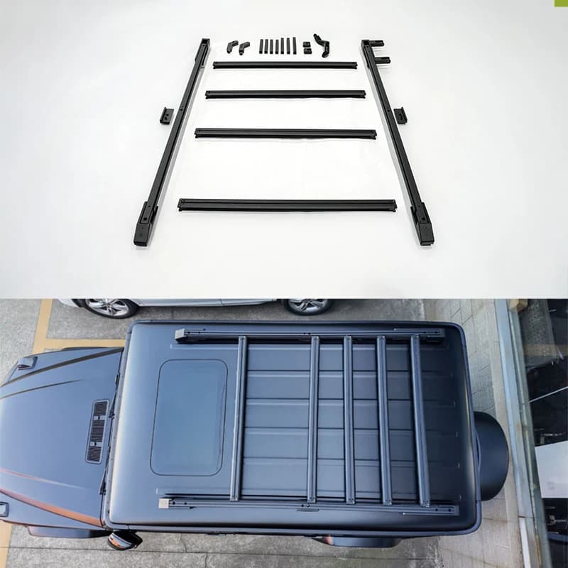 2019-2025 G Class W463A W465 Roof Luggage Rack for G500 G63 G450 GWORKS Roof Rack Rail Cross Bar Luggage Carrier  Rear Ladde