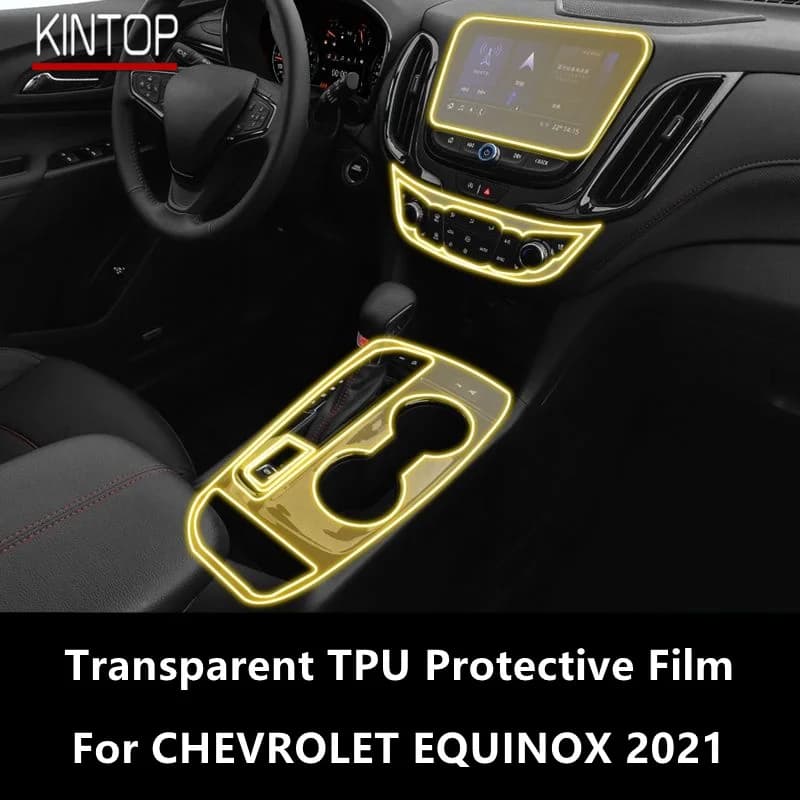 For CHEVROLET EQUINOX 2021 Car Interior Center Console Transparent TPU Protective Film Anti-scratch Repair Film AccessoriesRefit