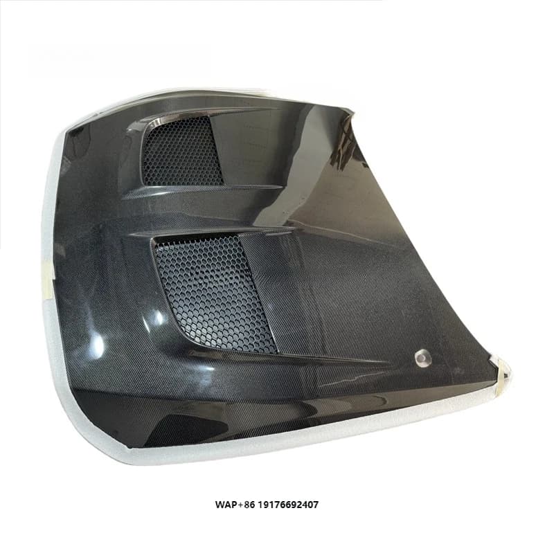 High Quality Lightweight Carbon Fiber Hood for 2024 for Mustang GTD Carbon Black Bolt-On Installation Carben Car Bumpers