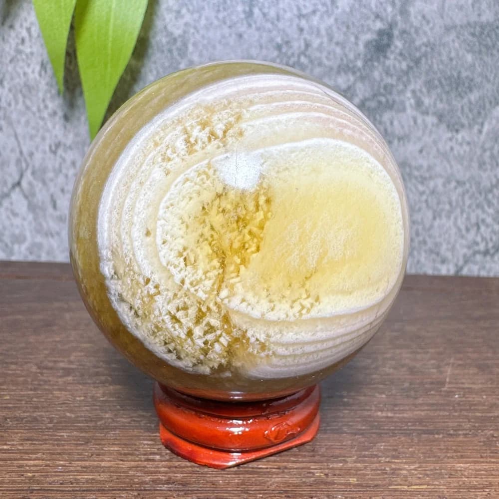 Natural Unique Yellow Silky Fluorite Sphere Stone Healing Crystal Reiki Energy Home Decor Ornaments Crafts Gifts