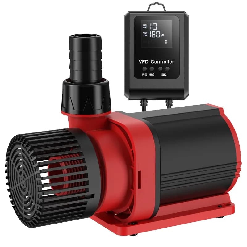 Large flow frequency conversion pump, amphibious silent energy-saving submersible pump