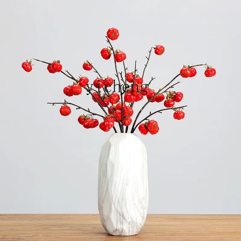 HYS small pumpkin housewarming new home decoration wabi sandy wind living room dining table table a few cabinets