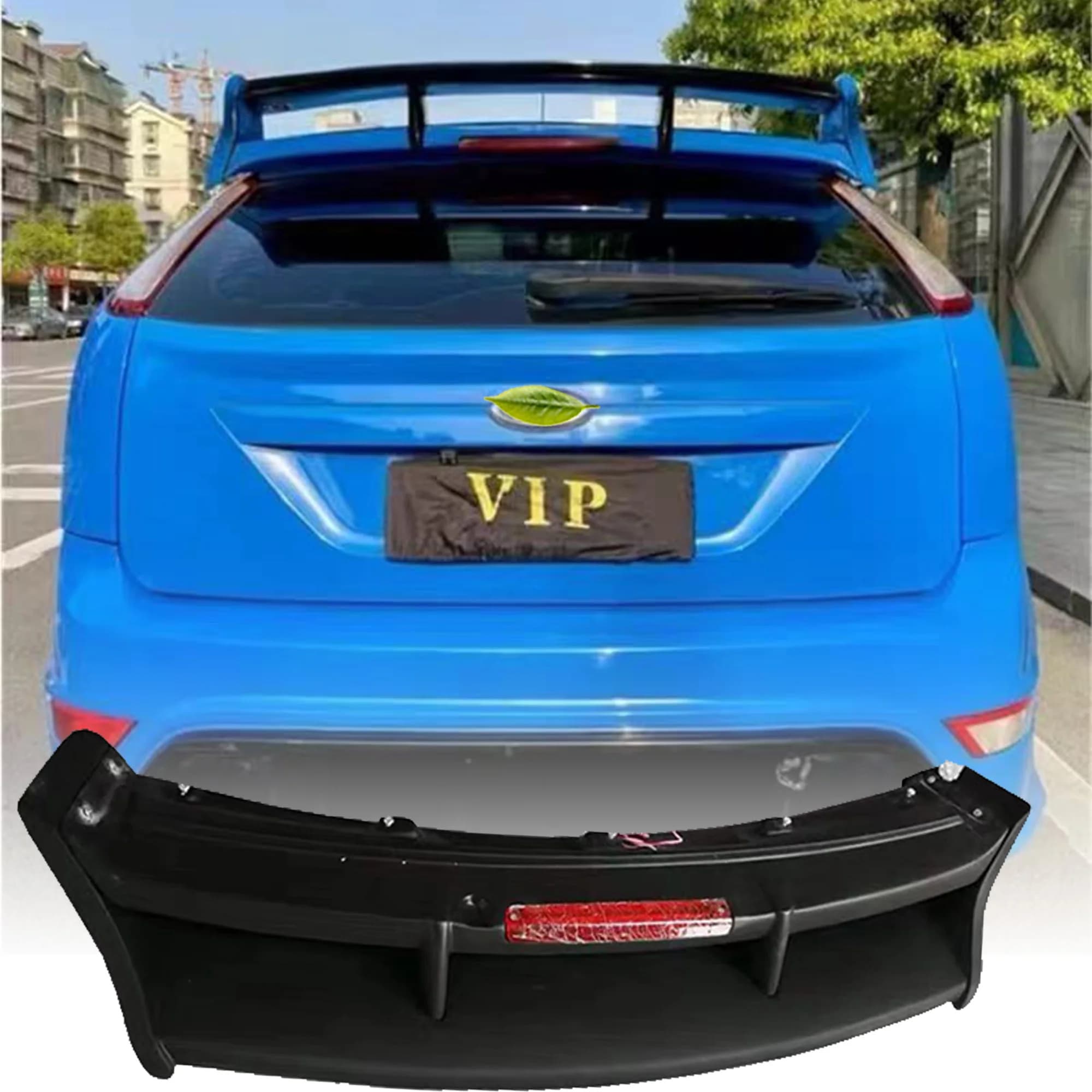 For Ford Focus 2007-2011 Real Carbon Fiber Exterior Rear Spoiler Tail Trunk Boot Wing Decoration Car Styling For Focus RS