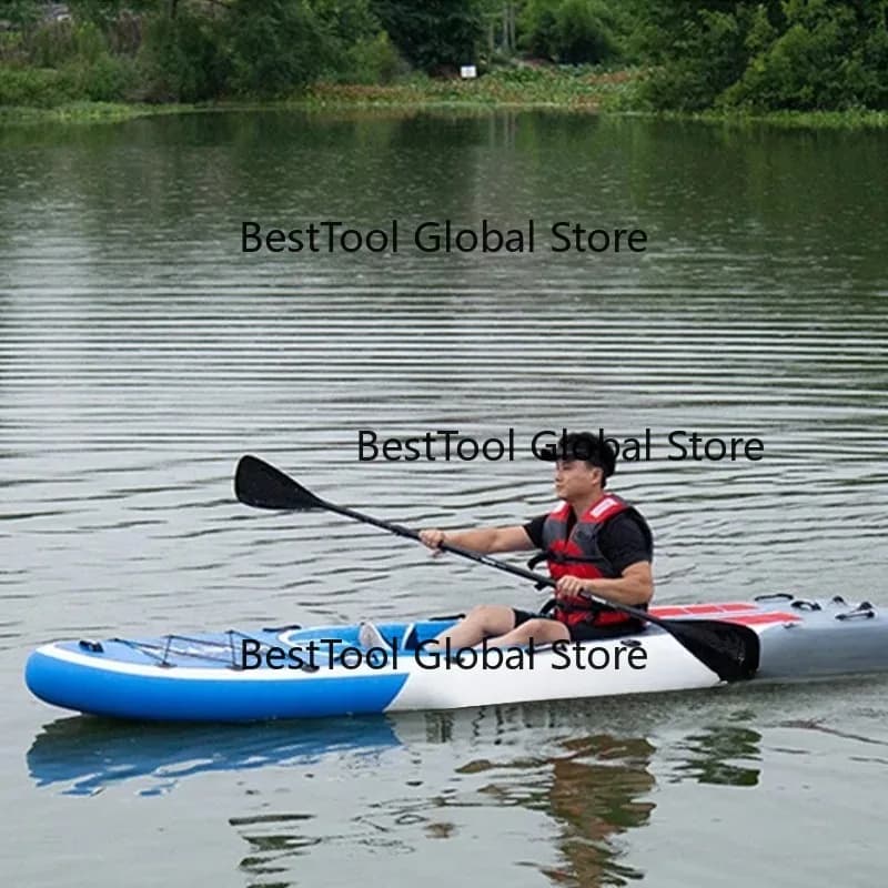 Drop Stitch Inflatable 2 Person Paddle Board Kayak with Removable Fin