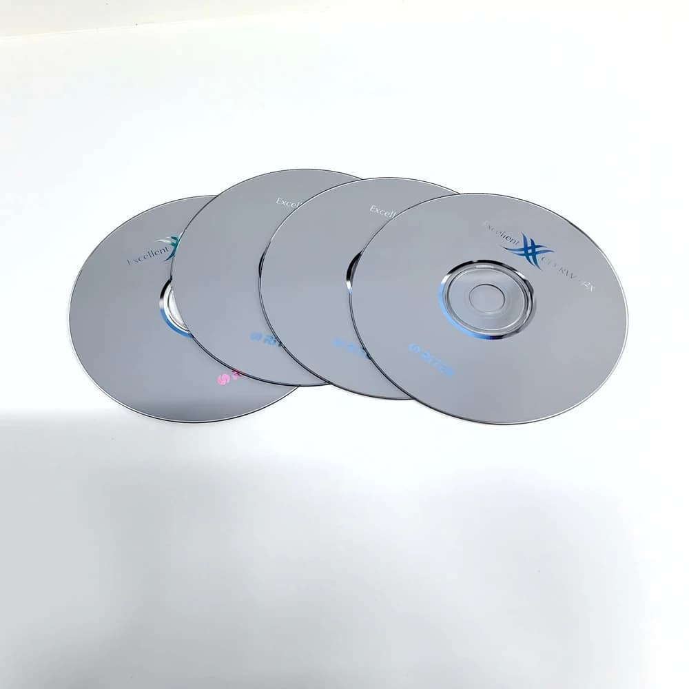 Ritek CD-RW Rewriteable Blank Compact Disk 700MB 80min 4-12x Speed 1/2/4PCS Set of CD-RW BLANK Discs for Data Storage