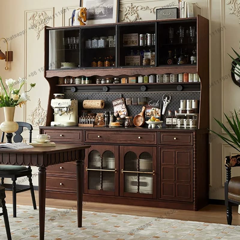 FG Accent Garden Living Room Cabinets Craft Luxury Wood Decor Organizer Cabinets Display Makeup Office Vitrina Salon Furniture