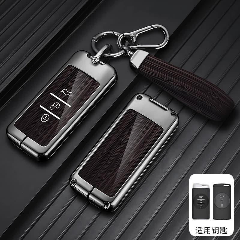Alloy Leather Key Fob Case Cover For Chery Tiggo 7 Pro 8 Pro Exeed Tiggo 2 3x Arrizo 5 Pro Gx 5x EQ7 Tiggo 4 Remote Keychain