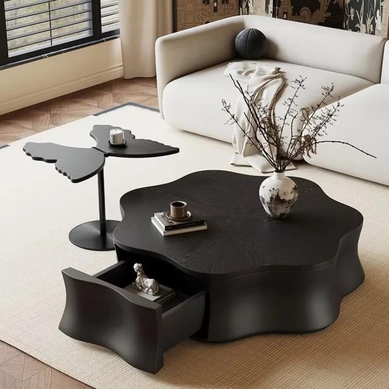 HYS minimalist special-shaped petals butterfly coffee table living room home medium ancient style modern simple