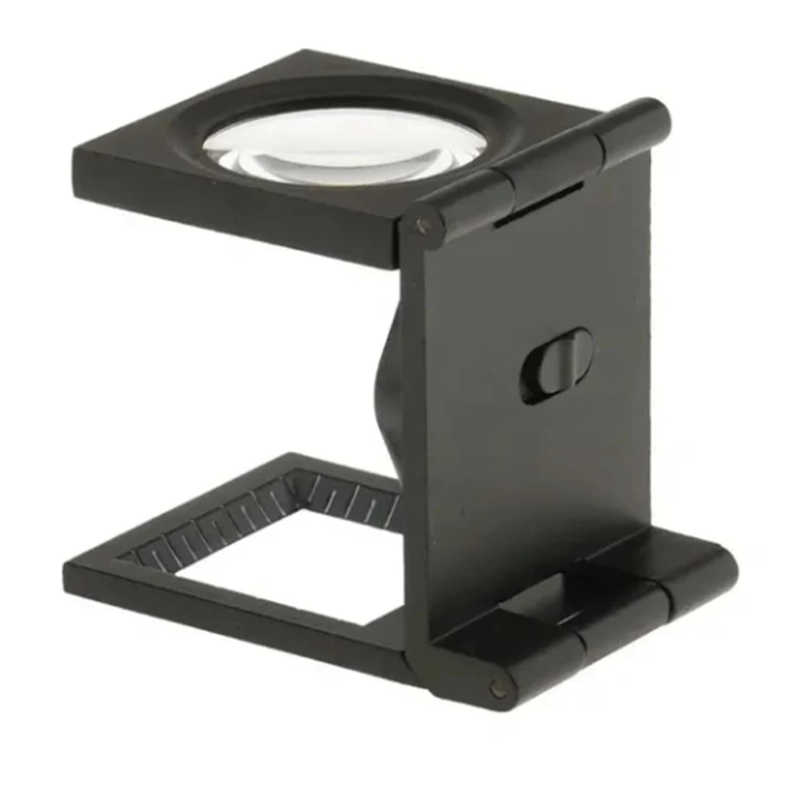 E5 Magnifying Glass 10X High Strength Folding Loupe Magnifier with Scale Lighting Mirror of Cloth Textile Antique identification