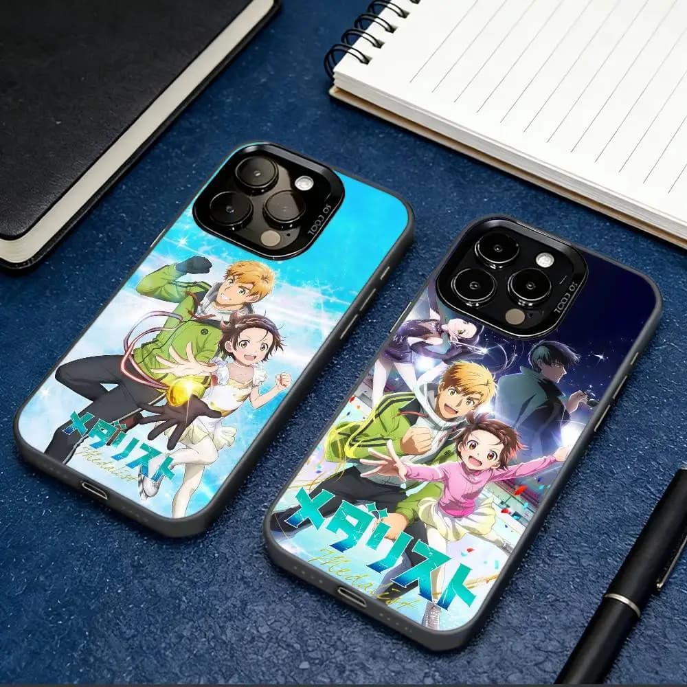 M-Medalist Anime  Phone Case For iPhone 17,16,15,14,13,12,11 Plus,Pro Max,XS,Colored Silver Plated Inside Cover
