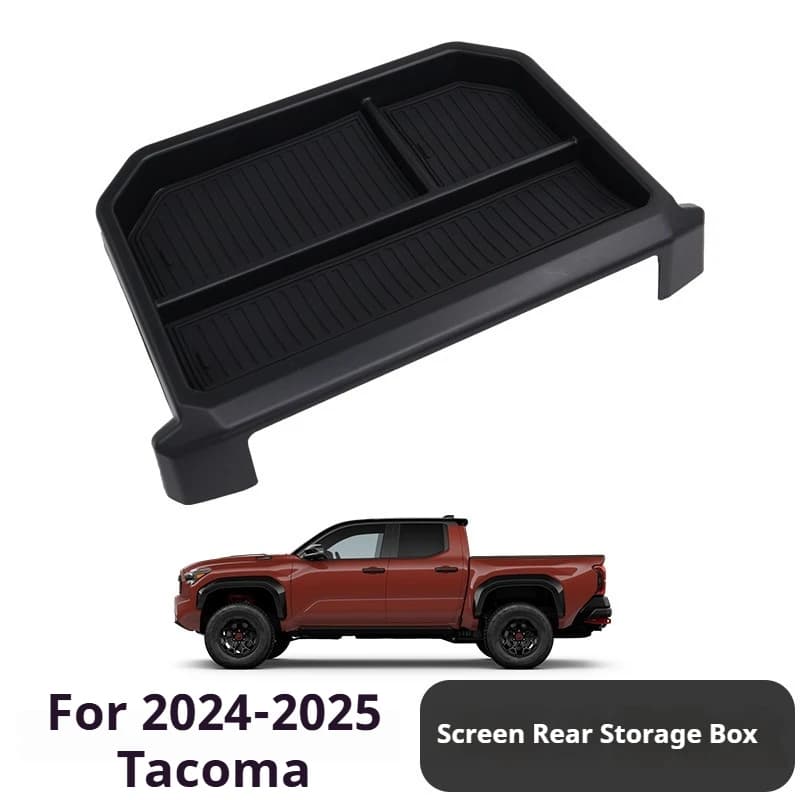 For Toyota 24-26 Tacoma screen rear storage box Tacoma Tacoma 4Runner automotive supplies car organizer