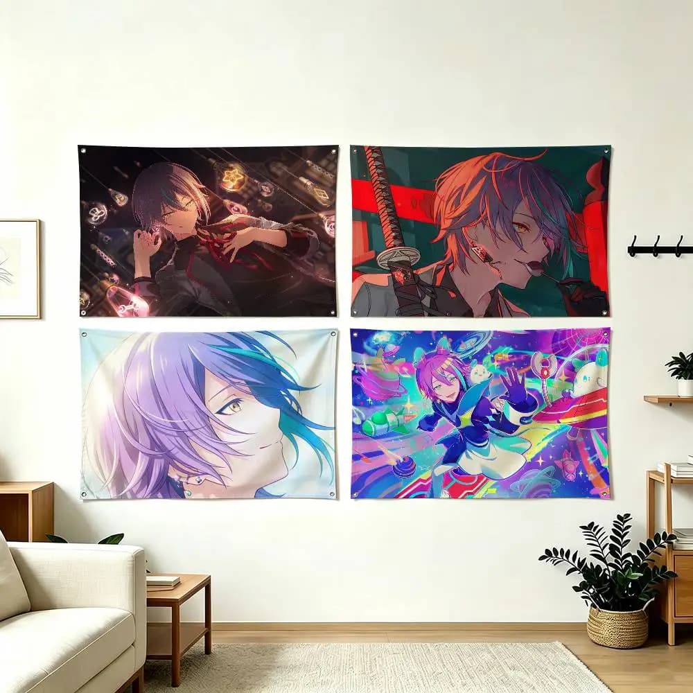 K-Kamishiro Rui Project SEKAI Flags for Bedrooms Home Decor Items Outdoor Decors Garage Decoration Flaga
