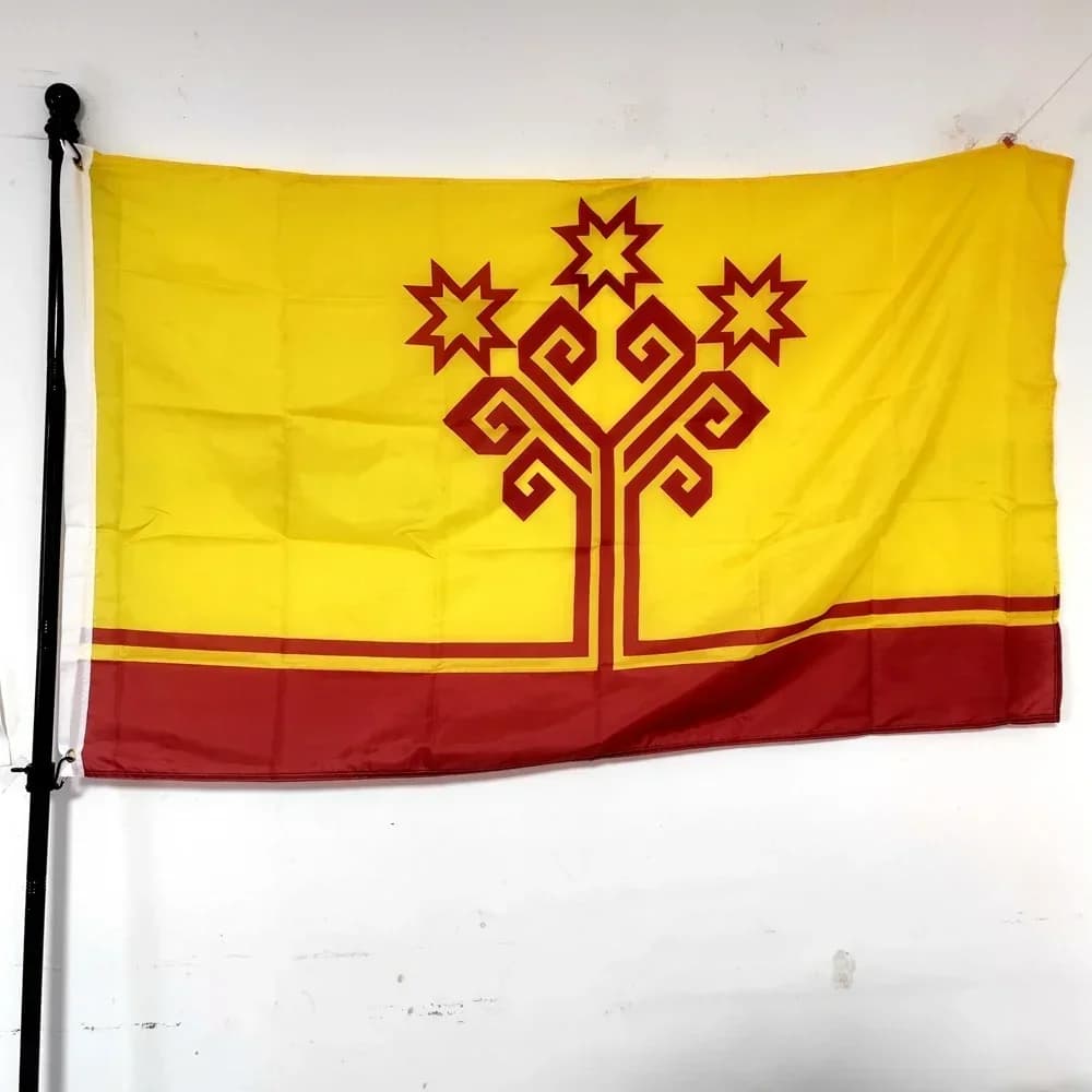 Chuvash Republic Flag Chuvashia 3x5ft 2x3ft, Polyester Banner for Outdoor Indoor Decoration Garden Wall Decor
