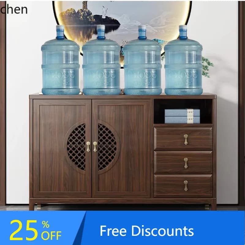 BF  Sideboard Dining Room Shoe Cabinet Wall-Mounted Integrated Storage Solid Wood Entryway Cabinet