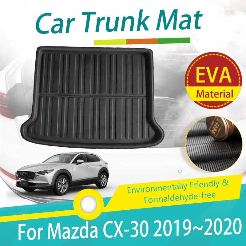 Car Mats Fit For Mazda CX-30 CX30 DM 2019~2025 Waterproof Pads Boot Rugs Rear Trunk Suitcase Cover Cargo Carpet Auto Accessories