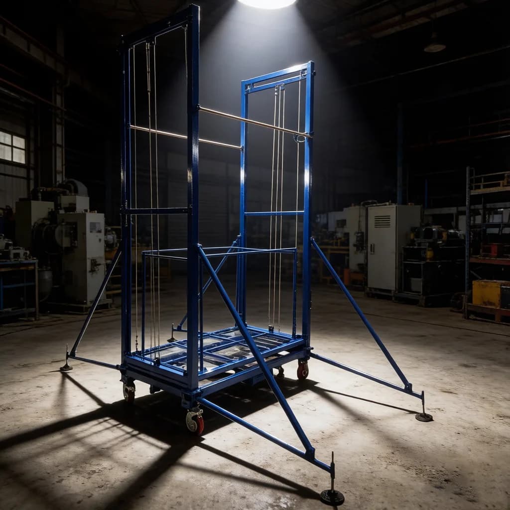 Quality Commercial Grade Strong Mobile Folding Electric Scaffolding Tower for Building Exterior Renovation High Capacity