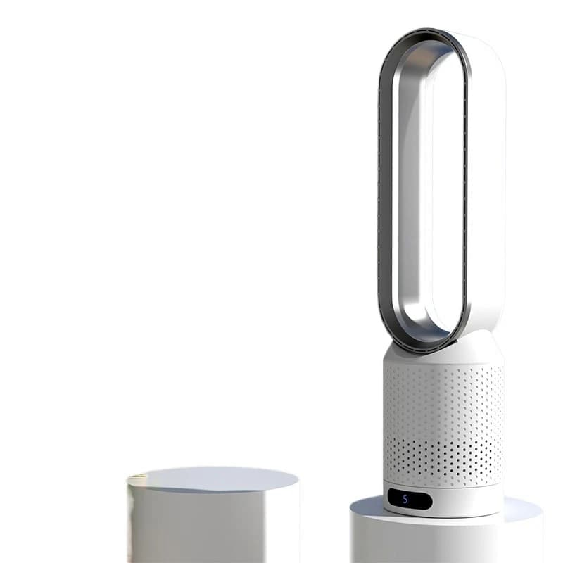 Intelligent bladeless purification fan Air purifier bladeless fan 2in1 circulating natural wind bladeless fan