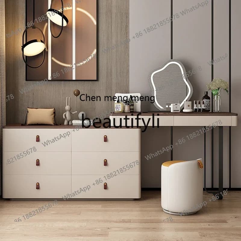 D178 French retro solid wood dresser, storage cabinet, integrated bedroom, modern simplicity medium and ancient style, advanced