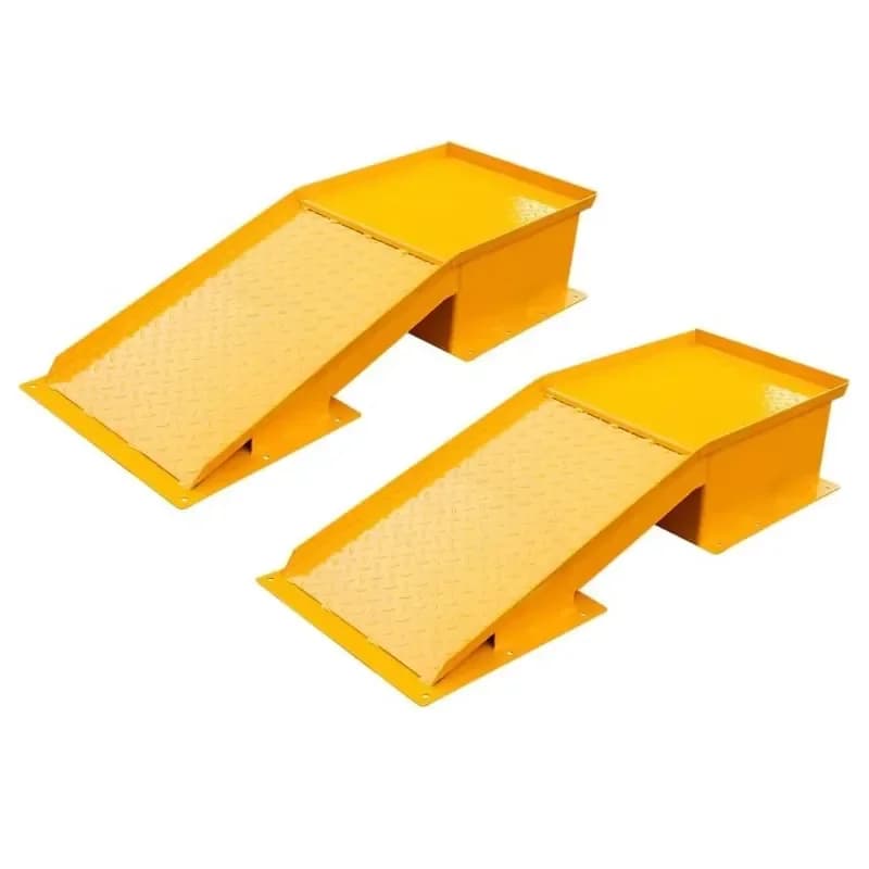 20Ton Wide Truck Ramps Commercial Grade Steel Slip Surface Wide Truck Ramps Heavy Car Lift Wheel Service Ramp Pair