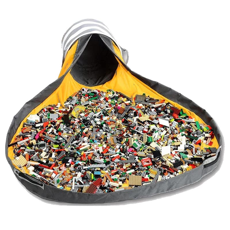 Clean up bag building block storage bucket children sorting suitable for Lego quick storage bag