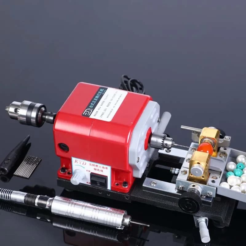 Pearl Punching Machine - Jade Round Bead Beaded String Two-way Desktop Electric Punching Drill Machine