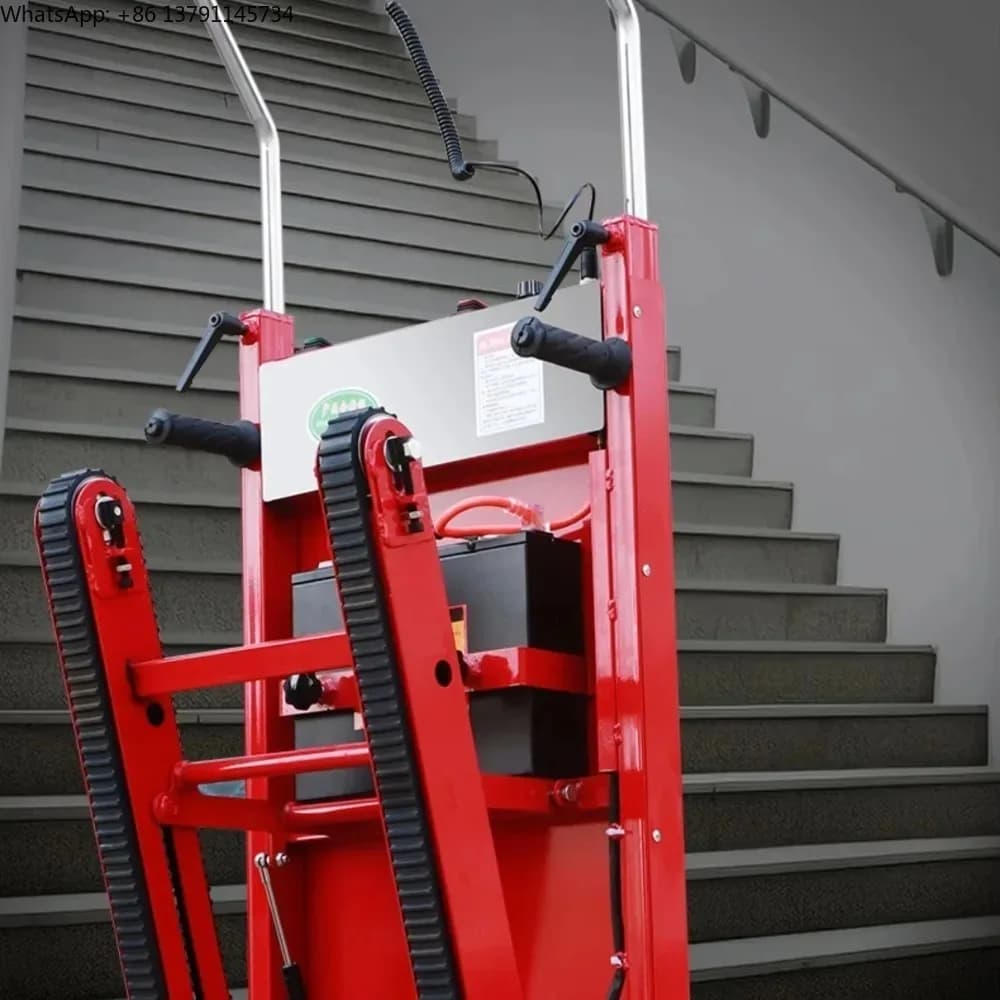 Electric Crawler Stair Climbing Machine Portable Trolley for Appliances Building Materials Heavy Duty Stair Lifting Cart