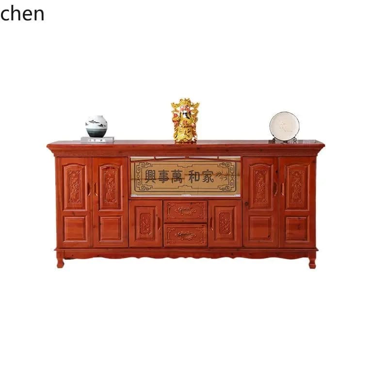 FG-14 Solid Wood Altar Table Buddha Altar Household Hall Worship Offering Table Living Room Incense Table