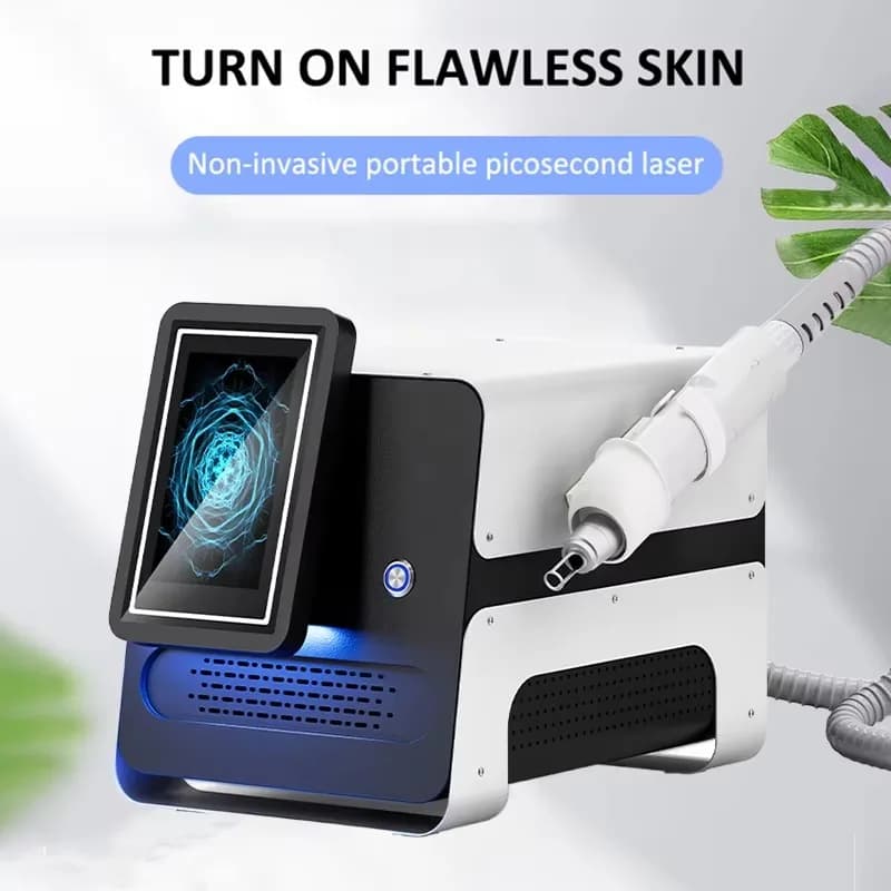 Versatile 1-Handpiece Picosecond Machine – Effective Tattoo & Pigment Removal for All Colors & Skin Tones (Spa-Grade)