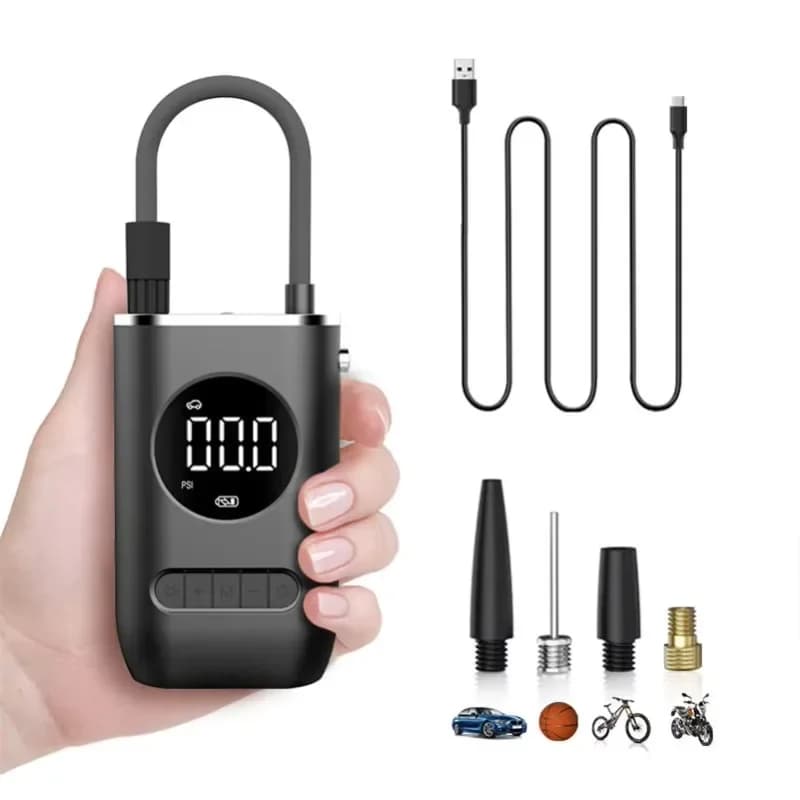 Mini Portable Air Compressor Car Handheld Tire Inflator Rechargeable Automatic Inflator