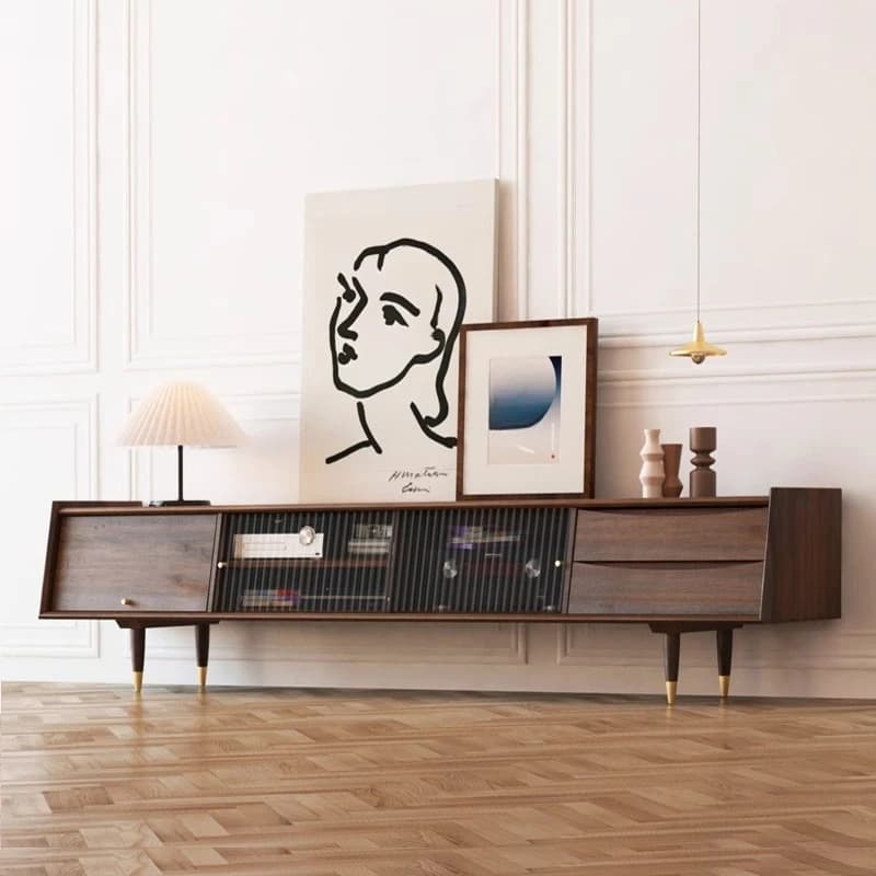 Trendy Furniture Tv Stands Hallway Drawers Center Wood Organizer Tv Stands Glass Display Muebles Para Tv Chinese Style Furniture