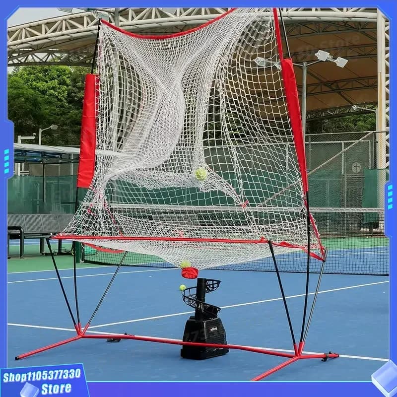Durable Portable Tennis Pickleball Recycling Net for Indoor Outdoor Use Heavy Duty Practice Training Aid Easy Setup Foldable