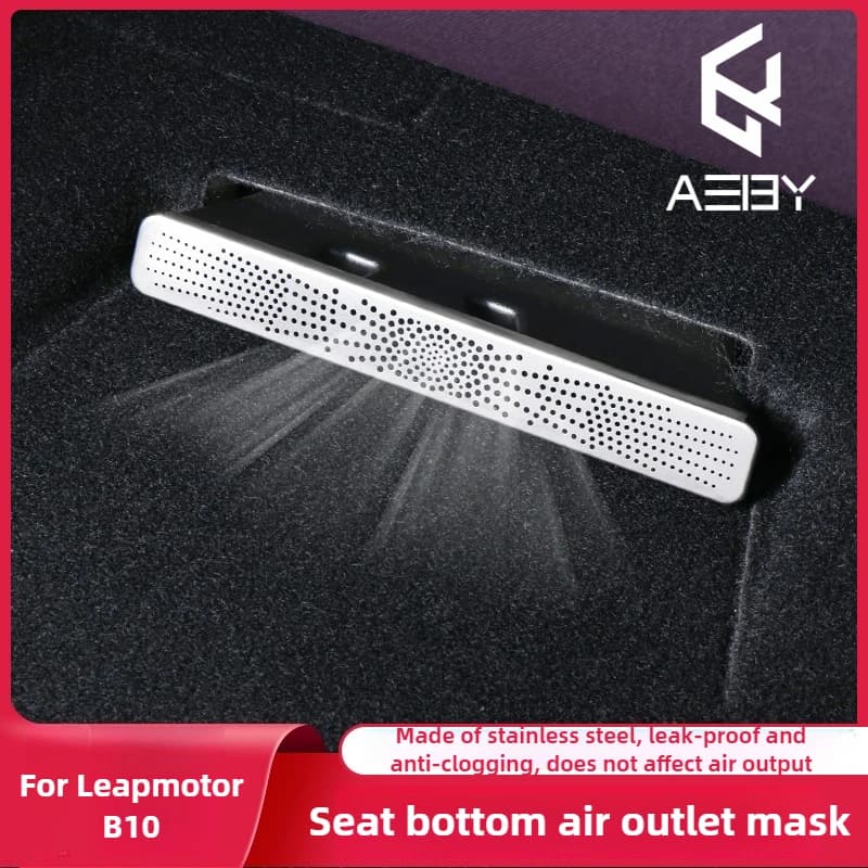 For LEAPMOTOR C10 2025 2026 Under Seat Air Vent Cover Grille Mesh Protector Anti-Dust Vent Mesh Guard Car Interior Accessories
