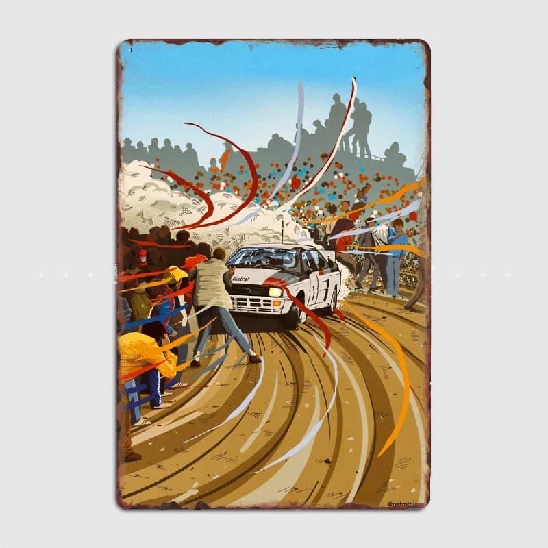 Sport S1 E2 Rally Group B Poster Metal Plaque Club Home Cinema Classic Wall Decor Tin Sign Poster