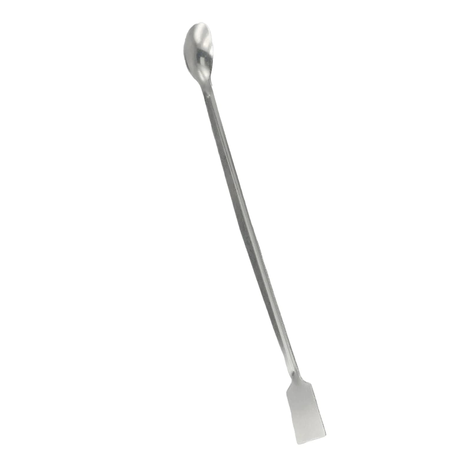 Double End Lab Sampling Spoon Spatula Tool 2Pcs Stainless Steel 20cm for Transfer of Powder and Granular Materials in Labs