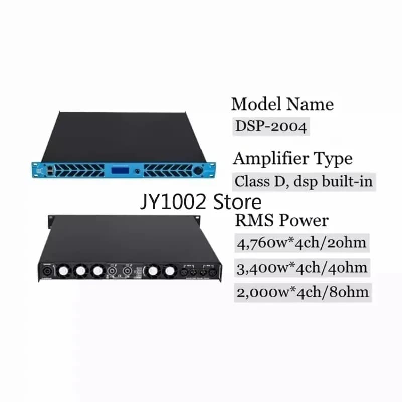 High Quality Professional DJ Audio Digital DSP Power Amplifier for Speakers