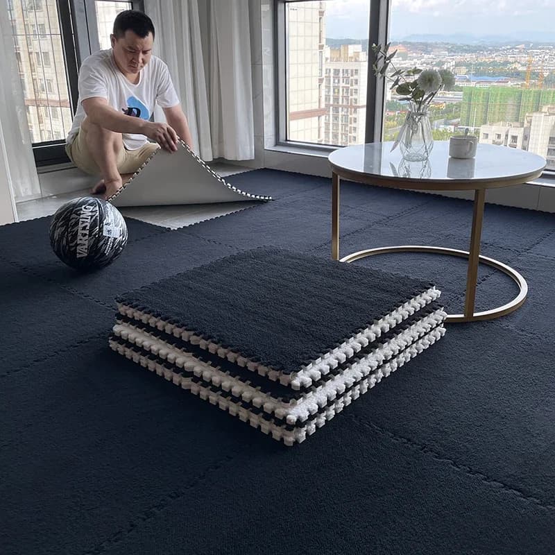 Carpet Bedroom Living Room Bedside Blanket Splicing Carpet Room Mat Floor Mat