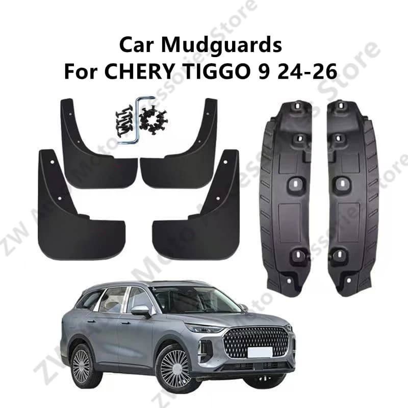 Car Mudguards For CHERY TIGGO 9 24-26 Mud Guards Fender Flare Mudflaps Exterior Parts Auto Accessories Refit